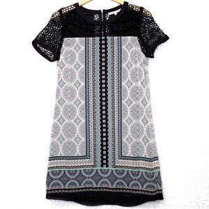 Daniel Rainn Mod Style Patterned Shift Dress